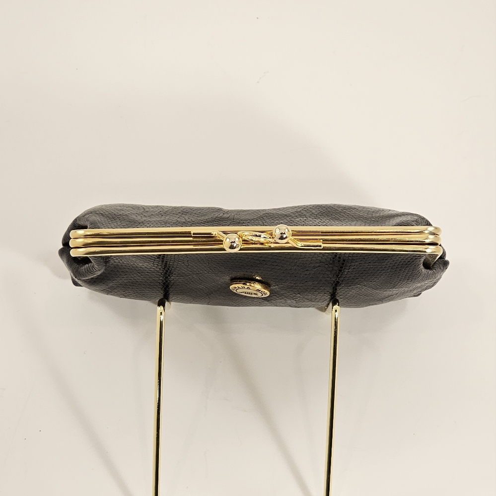 Rare Air Romana Moda Italy Black Reptile Clutch - Picture 6 of 6